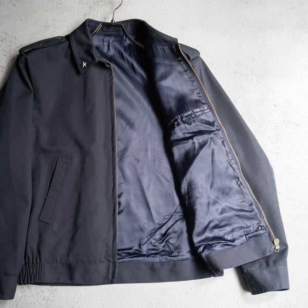 2000s Italian military navy work blouson with epaulettes