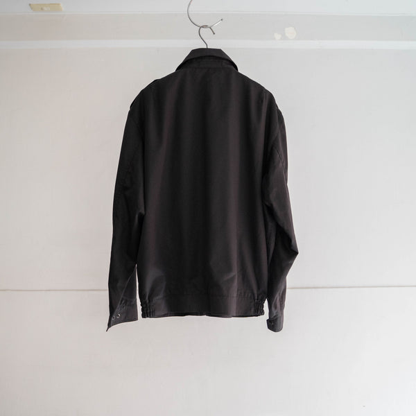2000s Italian military black work blouson with epaulettes