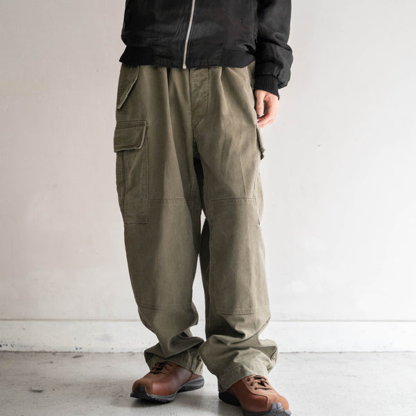 1960-90s German military cargo pants with flap pocket -2