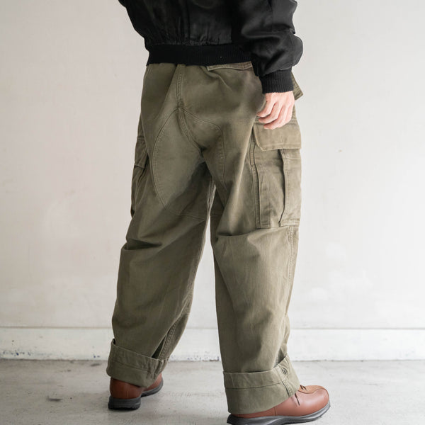 1960-90s German military cargo pants with flap pocket -2
