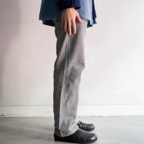 around 1980s German military houndstooth pattern chef pants "dead stock"