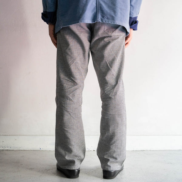 around 1980s German military houndstooth pattern chef pants "dead stock"