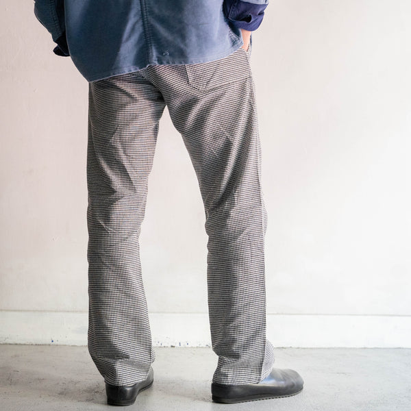 around 1980s German military houndstooth pattern chef pants "dead stock"