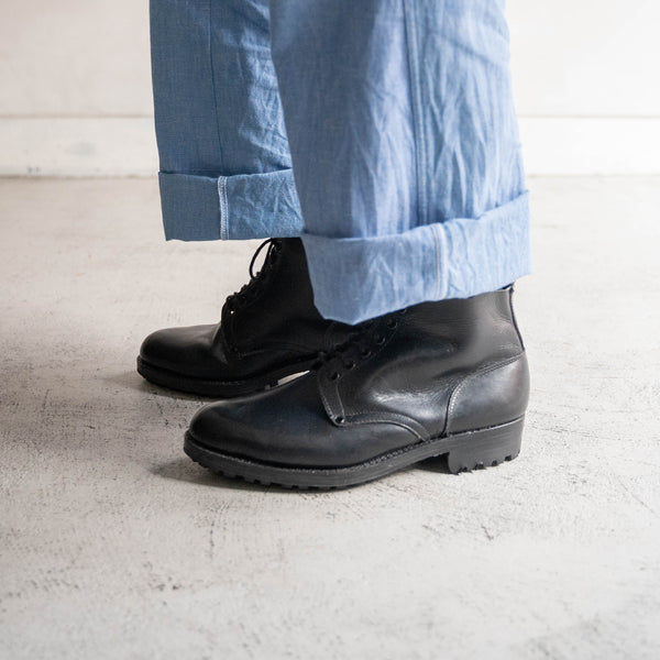 1960-70s Italian military black leather boots
