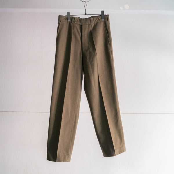 1970s Belgium military wool dress pants 'dead stock'