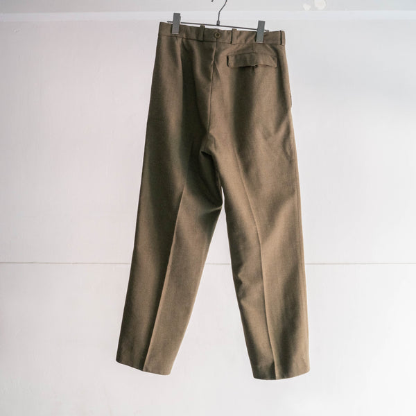 1970s Belgium military wool dress pants 'dead stock'