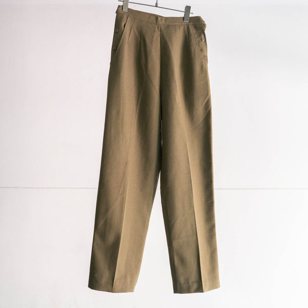 1990s US military wool utility pants -with side adjuster-