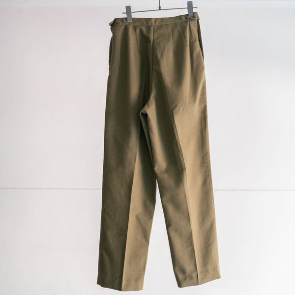 1990s US military wool utility pants -with side adjuster-