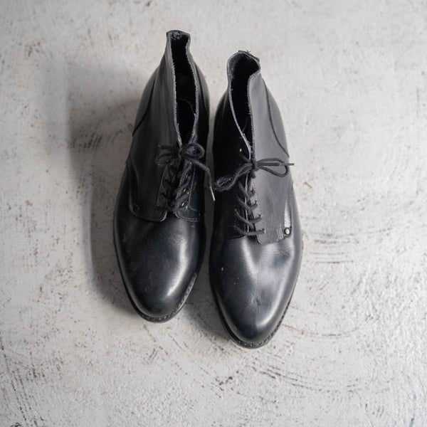 1960-70s Italian military black leather boots