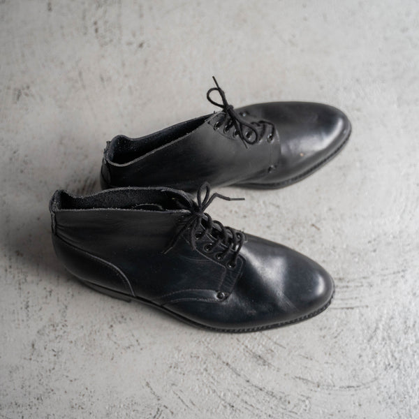 1960-70s Italian military black leather boots
