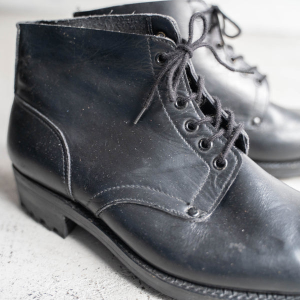 1960-70s Italian military black leather boots