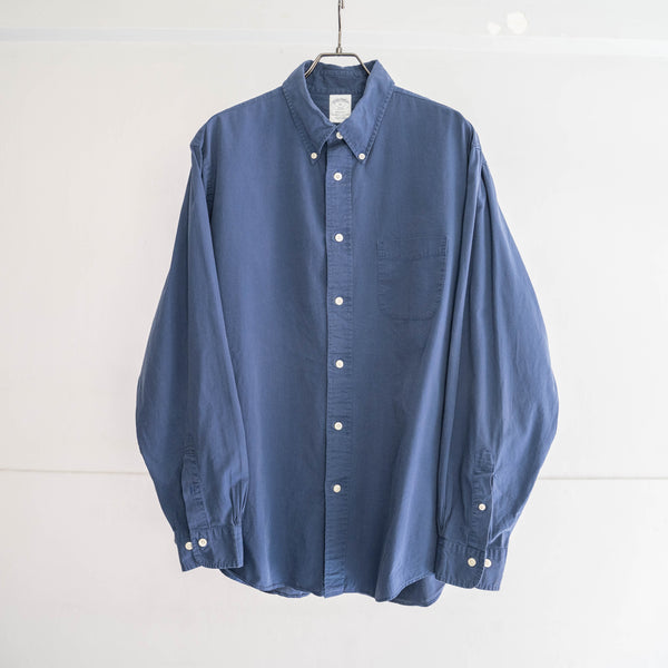 2000s 'Brooks Brothers' faded navy cotton 100 BD shirt
