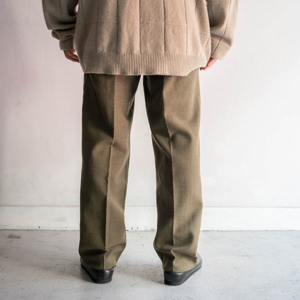 1970s Belgium military wool dress pants 'dead stock'