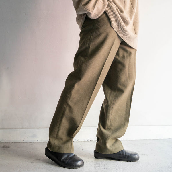 1970s Belgium military wool dress pants 'dead stock'