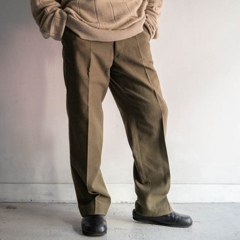 1970s Belgium military wool dress pants 'dead stock'