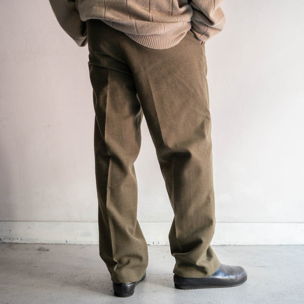 1970s Belgium military wool dress pants 'dead stock'