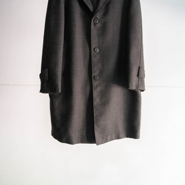 1960-70s Japan vintage black based wool coat