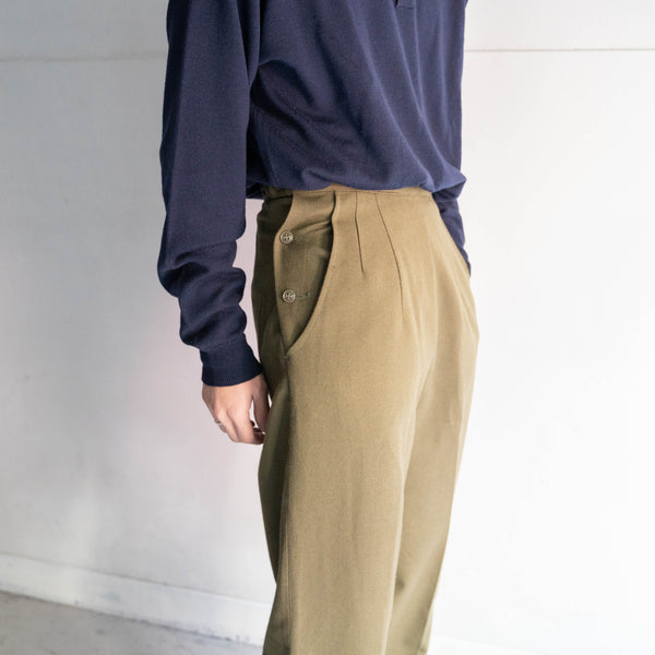 1990s US military wool utility pants -with side adjuster-