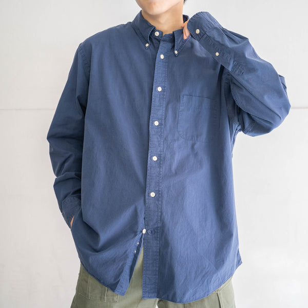 2000s 'Brooks Brothers' faded navy cotton 100 BD shirt