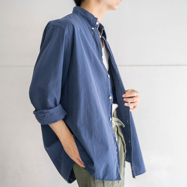 2000s 'Brooks Brothers' faded navy cotton 100 BD shirt