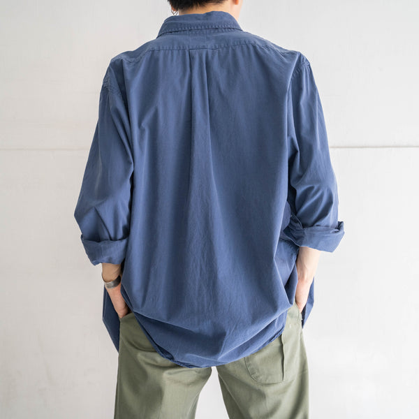 2000s 'Brooks Brothers' faded navy cotton 100 BD shirt