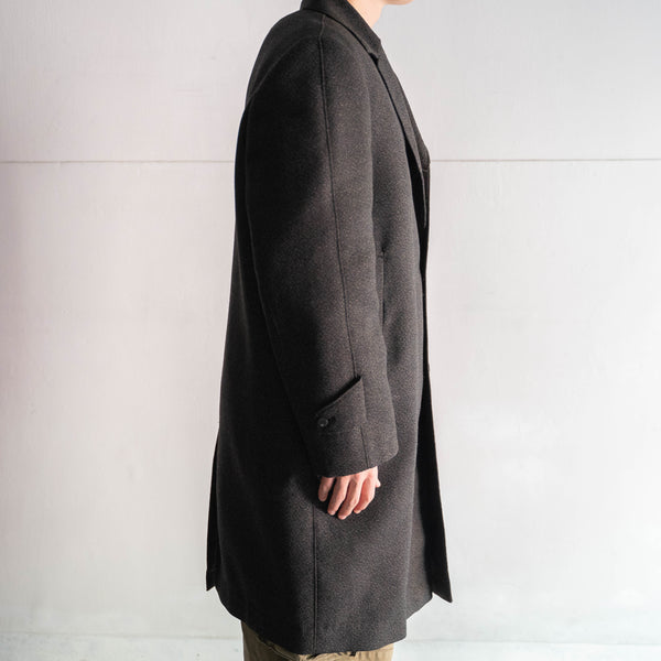 1960-70s Japan vintage black based wool coat