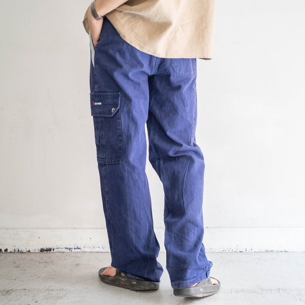 around 1980s Europe navy one-cargo work pants