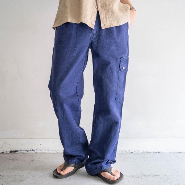 around 1980s Europe navy one-cargo work pants