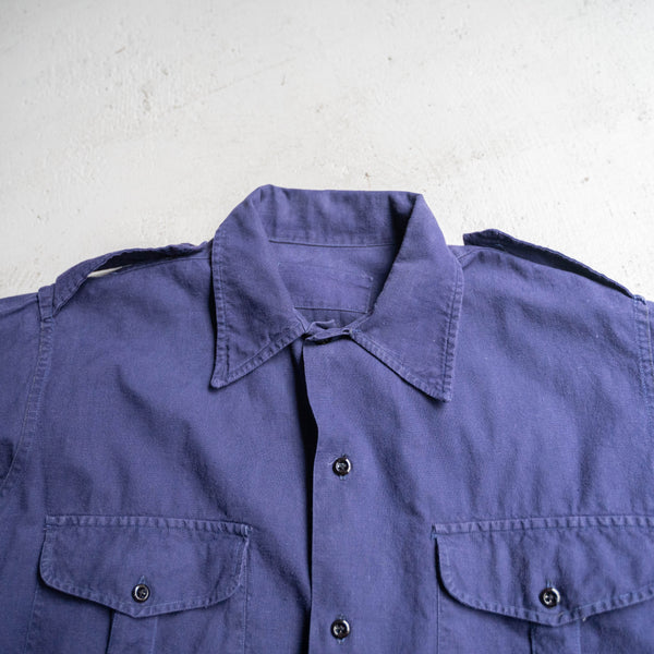 1950-70s French military field shirt 'used & dead stock'