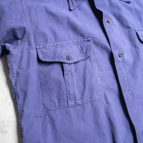 1950-70s French military field shirt 'used & dead stock'