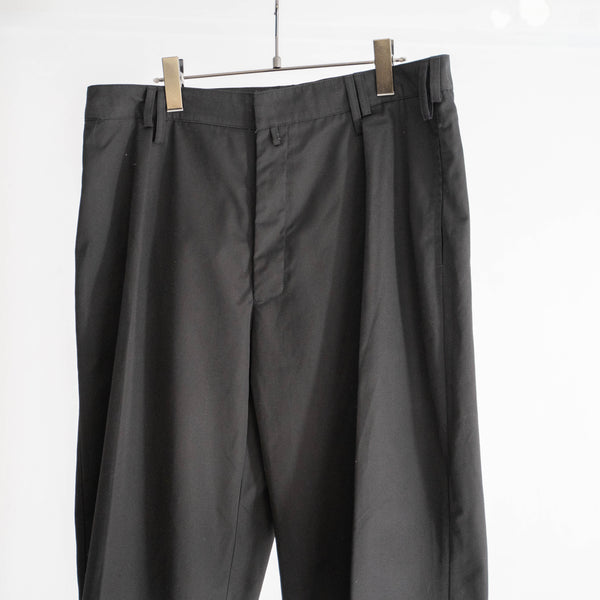 2000s Romanian military black color chino slacks