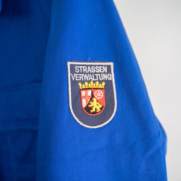 around 1980s Germany blue work short jacket with patch ‘dead stock’ -2