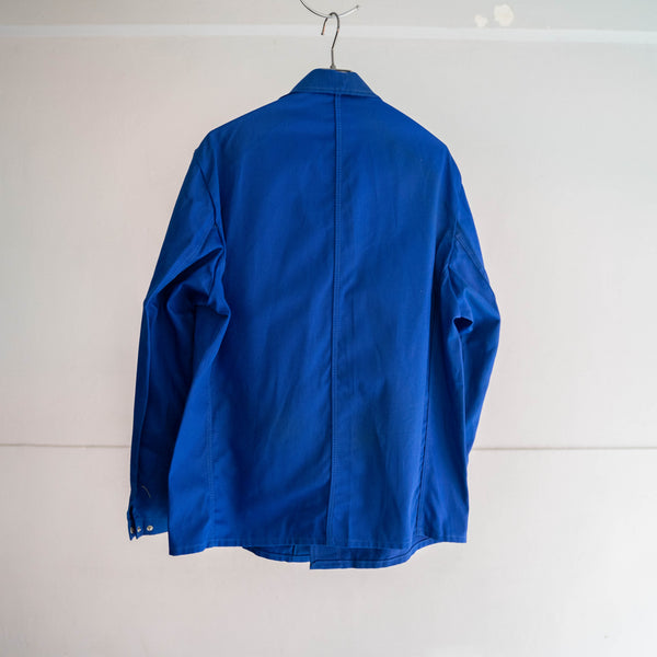 around 1980s Germany blue work short jacket with patch ‘dead stock’ -2