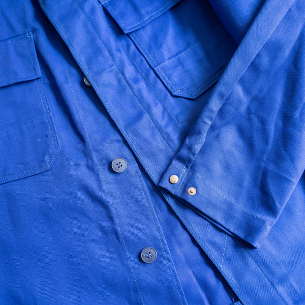 around 1980s Germany blue work short jacket with patch ‘dead stock’ -2