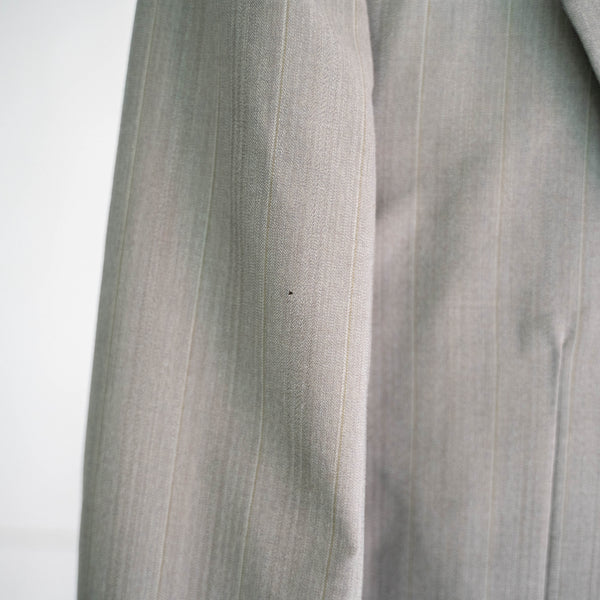 2000s Japan vintage light gray summer wool set up
