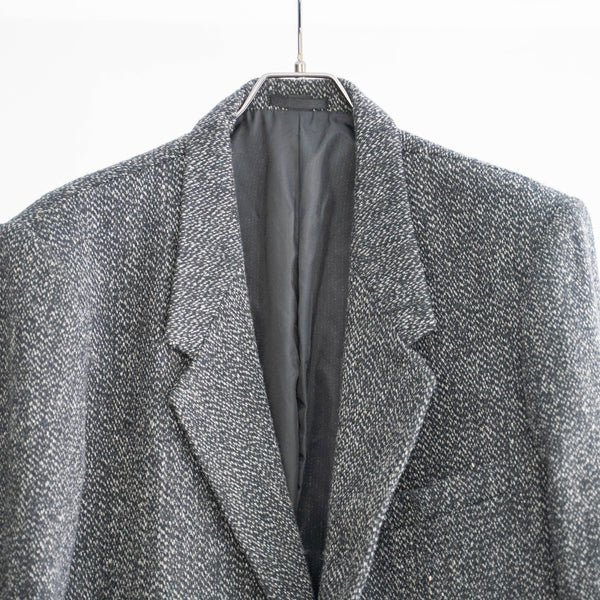 1980-90s Japan vintage salt and pepper tweed tailored jacket