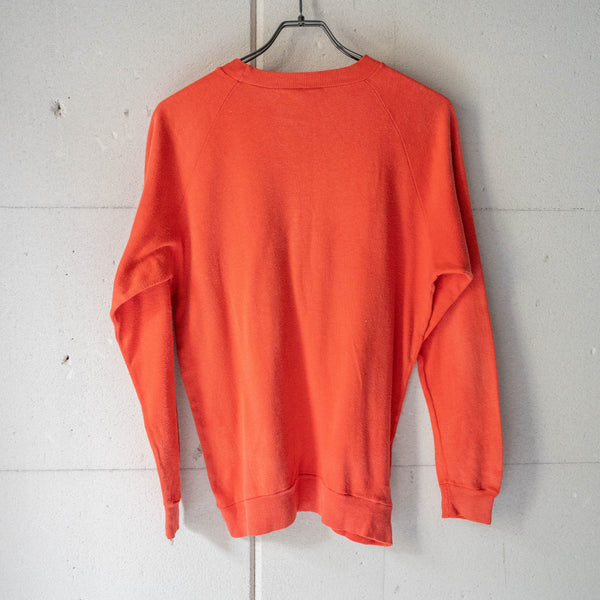 1980-90s Portugal orange color sweat -patch custom-