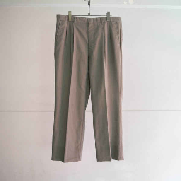 2000s Japan vintage light gray summer wool set up