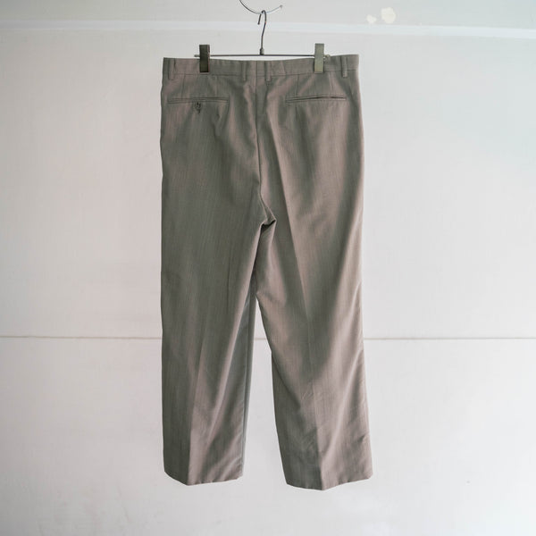 2000s Japan vintage light gray summer wool set up
