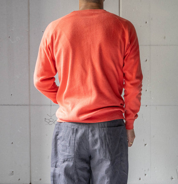 1980-90s Portugal orange color sweat -patch custom-