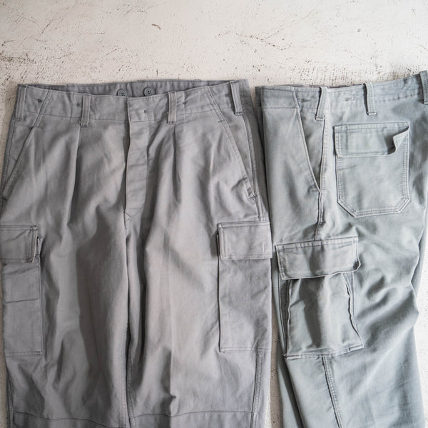 1980-90s German military gray based cargo pants