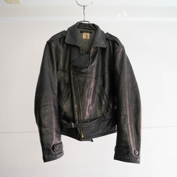 1940-50s Europe SKINNARLAND leather motorcycle jacket