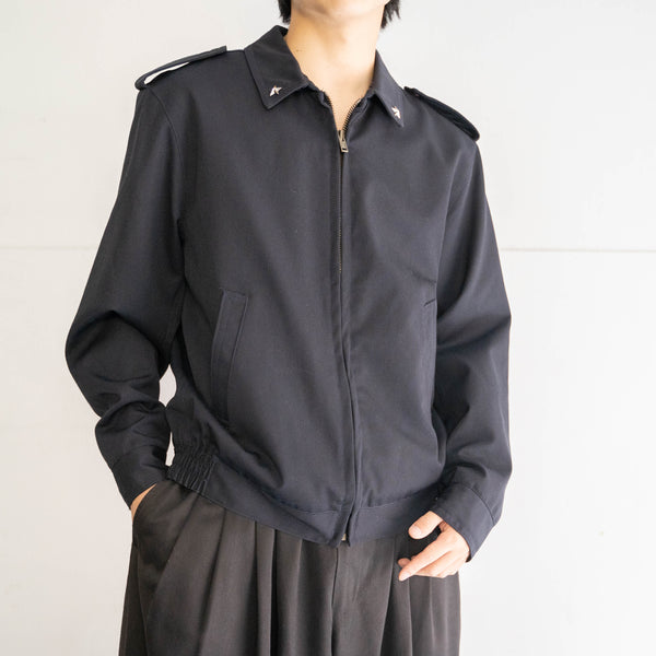 2000s Italian military navy work blouson with epaulettes