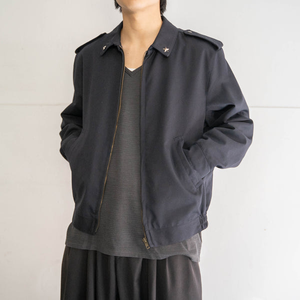 2000s Italian military navy work blouson with epaulettes