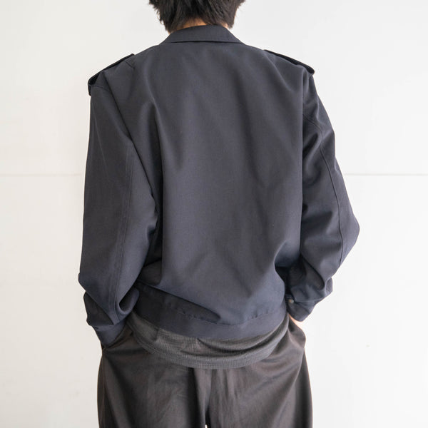 2000s Italian military navy work blouson with epaulettes
