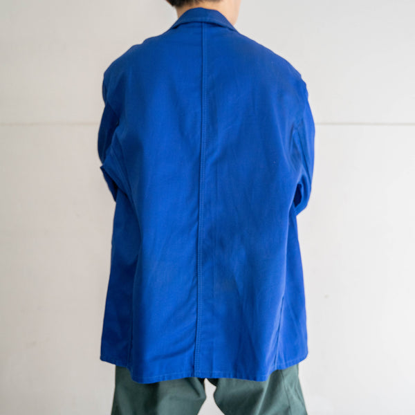 around 1980s Germany blue work short jacket with patch ‘dead stock’ -2