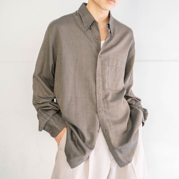 around 1990s Italy dark tone all-over pattern shirt