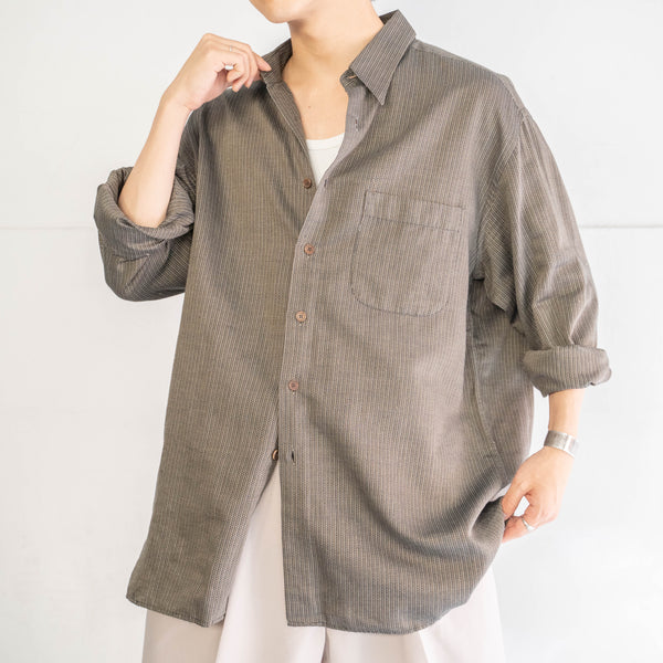 around 1990s Italy dark tone all-over pattern shirt