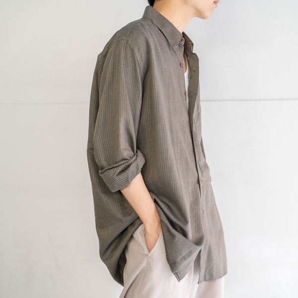 around 1990s Italy dark tone all-over pattern shirt