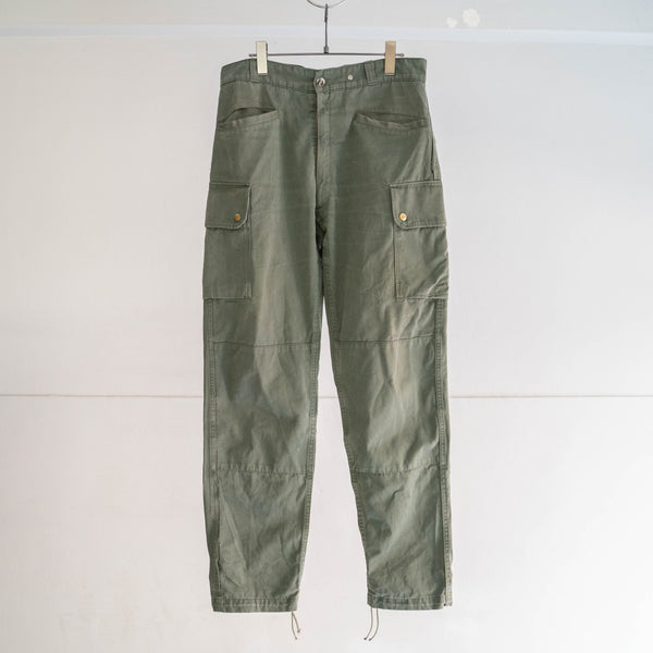 around 1980s French military cargo pants -strange front pocket-